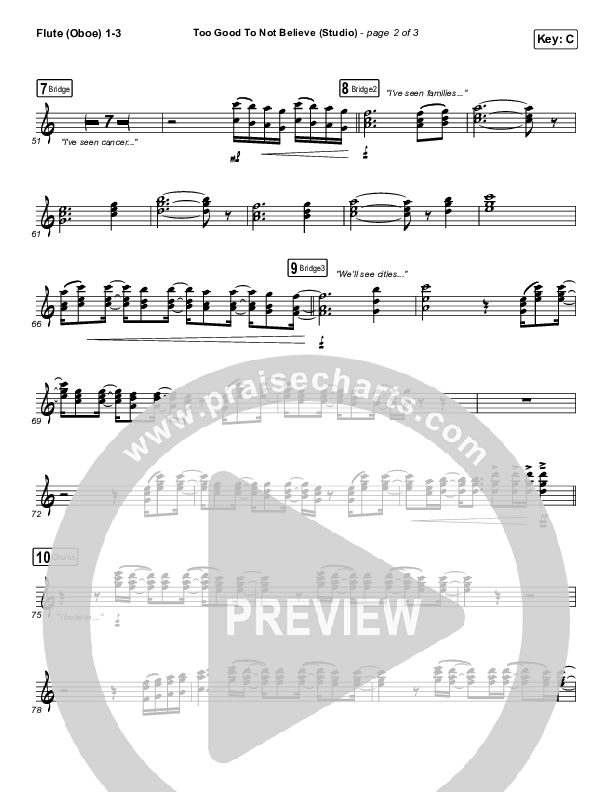 Too Good To Not Believe (Studio) Wind Pack (Cody Carnes / Brandon Lake)