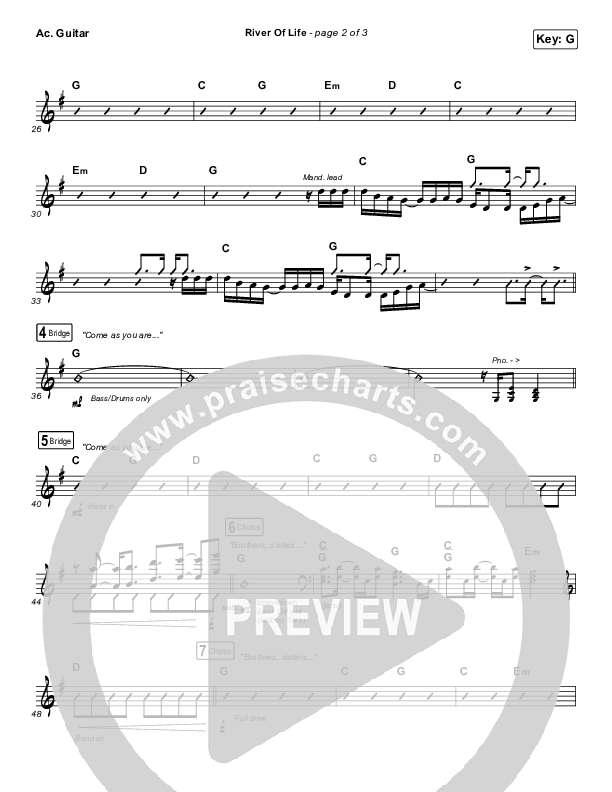 River Of Life Acoustic Guitar (Mac Powell)