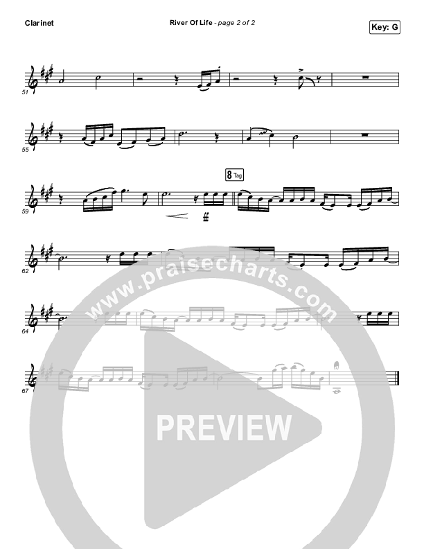 River Of Life Clarinet (Mac Powell)