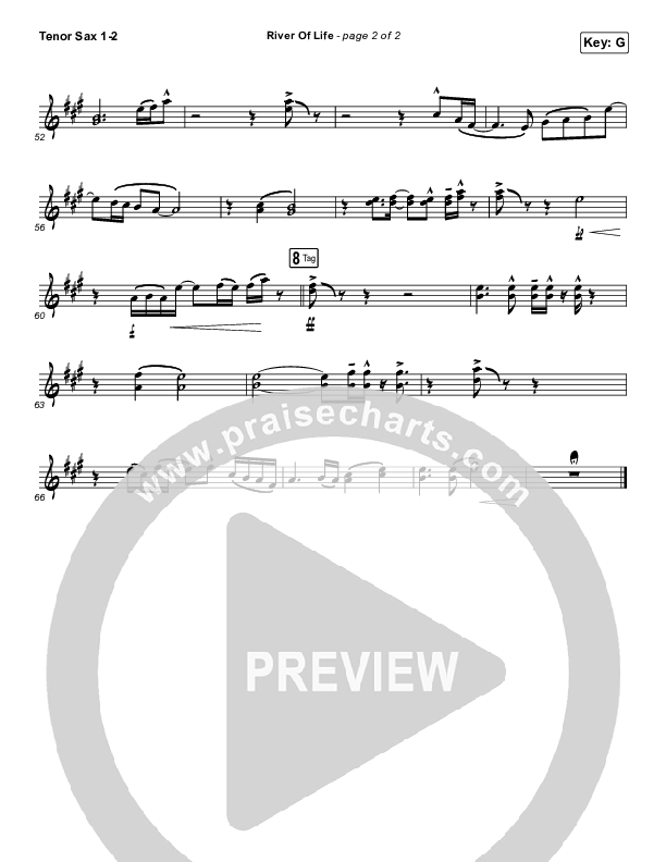 River Of Life Tenor Sax 1/2 (Mac Powell)