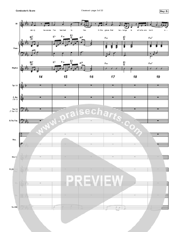 Cleansed Conductor's Score (Charity Gayle)