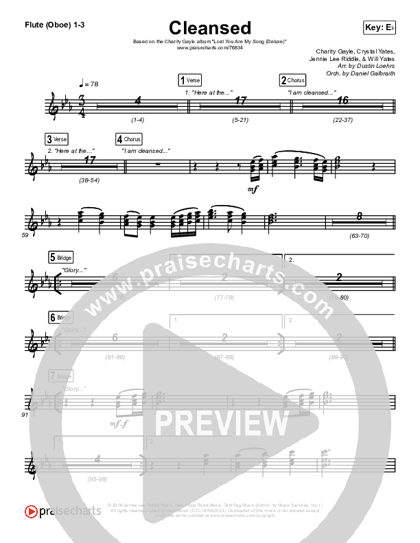 Cleansed Flute/Oboe 1/2/3 (Charity Gayle)