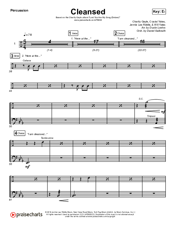 Cleansed Percussion (Charity Gayle)