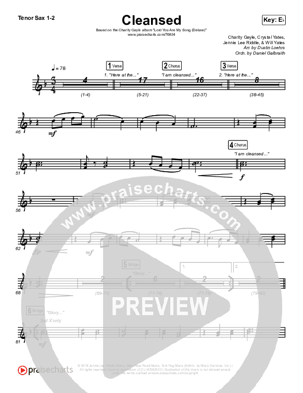 Cleansed Sax Pack (Charity Gayle)