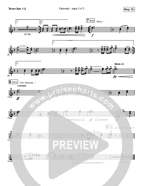 Cleansed Tenor Sax 1/2 (Charity Gayle)