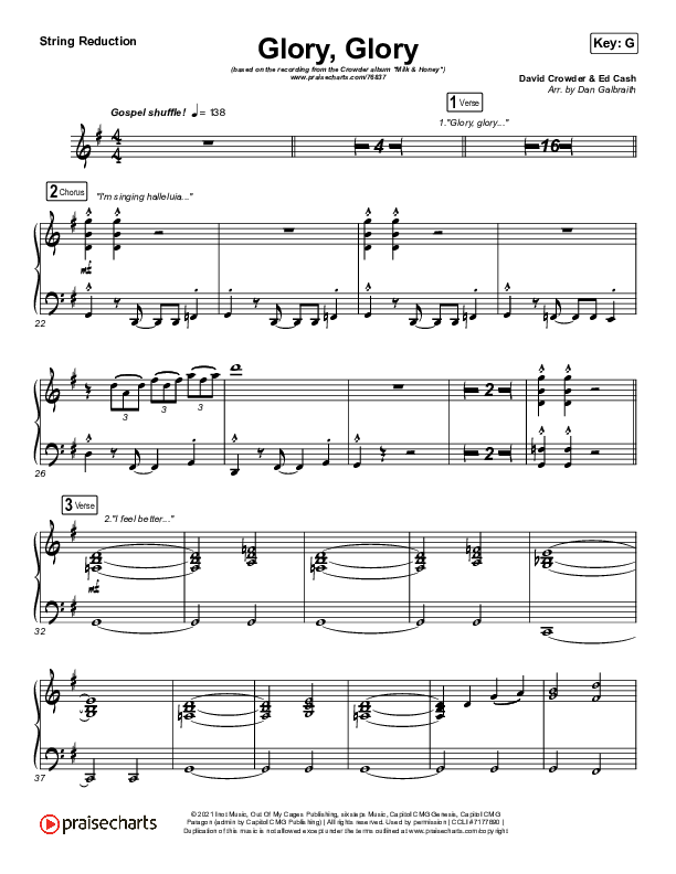 Glory Glory (God Is Able) String Pack (Crowder)