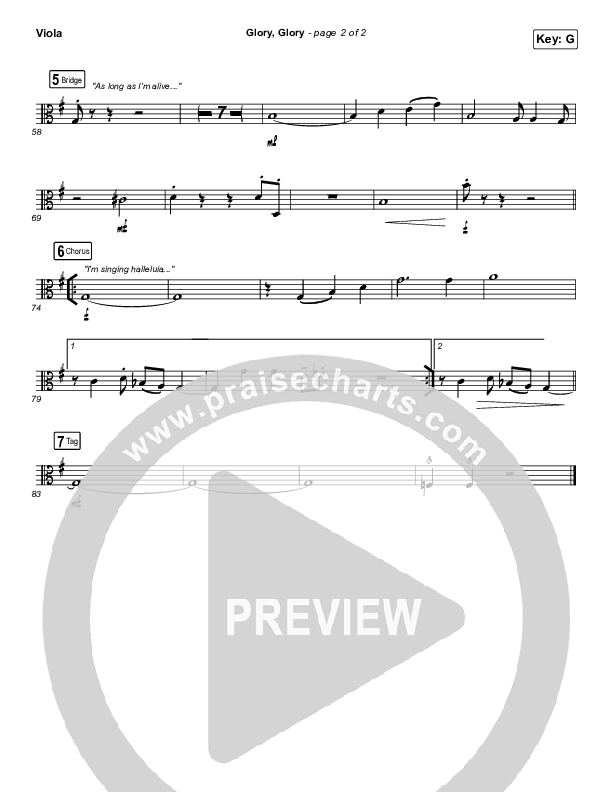 Glory Glory (God Is Able) Viola (Crowder)