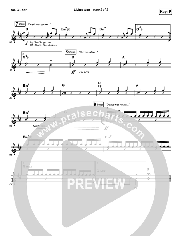 Living God Acoustic Guitar (Red Rocks Worship)