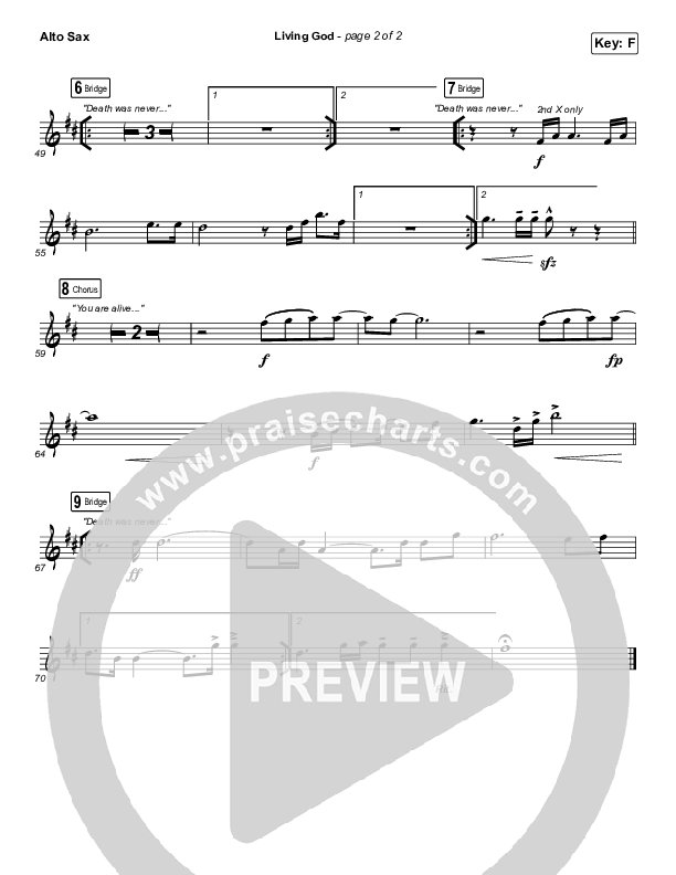 Living God Alto Sax (Red Rocks Worship)