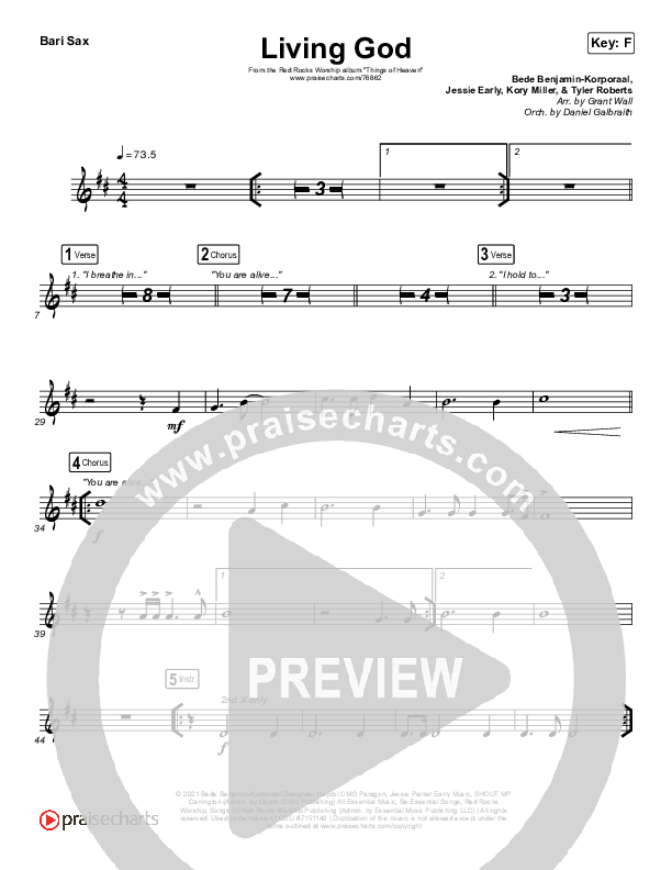 Living God Bari Sax (Red Rocks Worship)