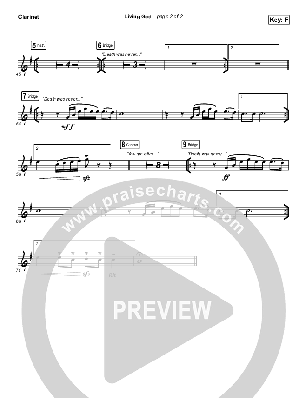 Living God Clarinet (Red Rocks Worship)