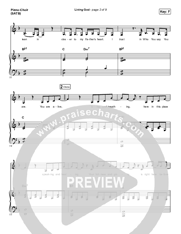 Living God Piano/Vocal Pack (Red Rocks Worship)