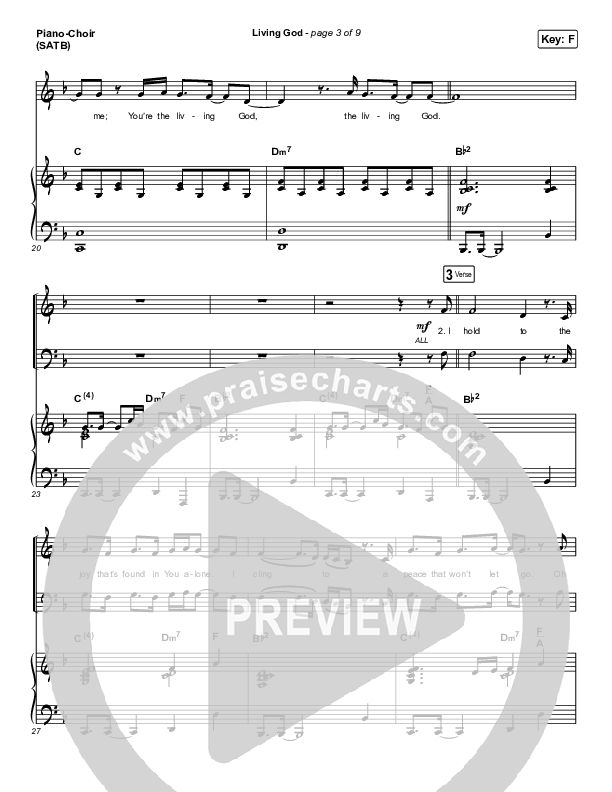 Living God Piano/Vocal Pack (Red Rocks Worship)