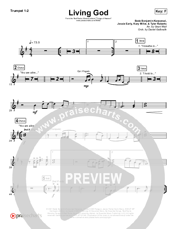 Living God Trumpet 1,2 (Red Rocks Worship)