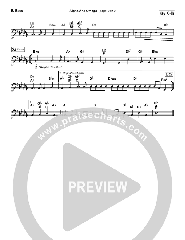 Alpha And Omega Bass Guitar (Israel Houghton)