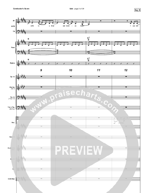 Safe Conductor's Score (Phil Wickham)