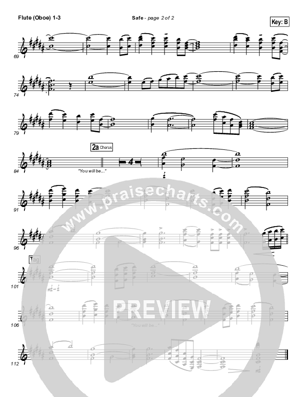 Safe Flute/Oboe 1/2/3 (Phil Wickham)