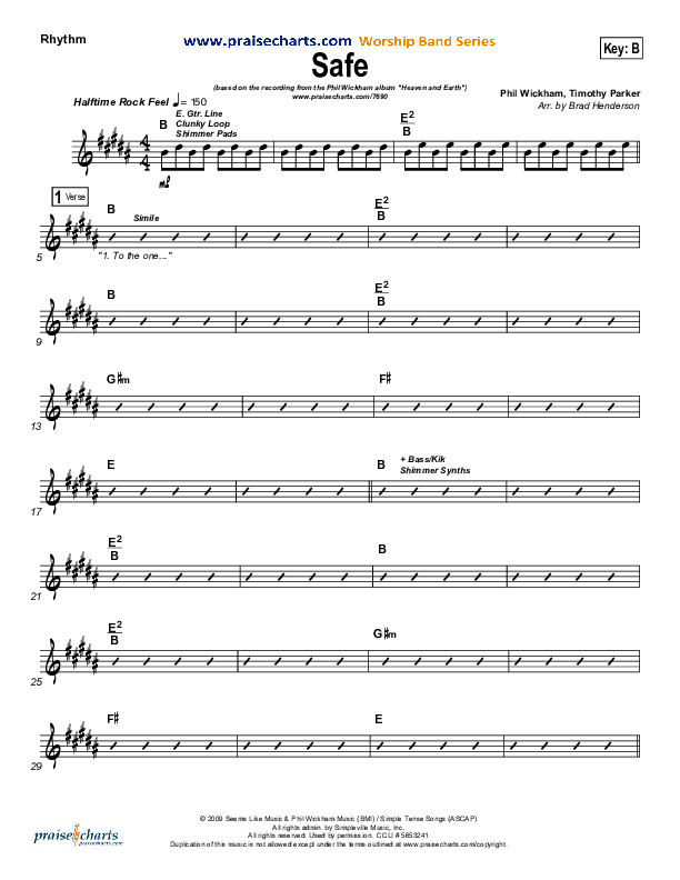 Safe Rhythm Chart (Phil Wickham)