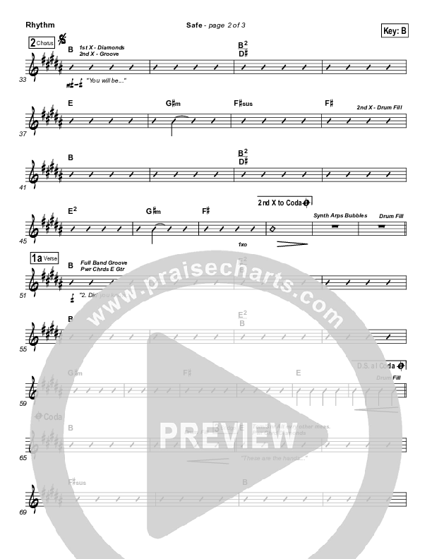 Safe Rhythm Chart (Phil Wickham)