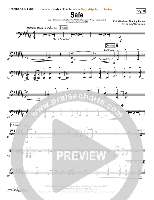 Safe Trombone 3/Tuba (Phil Wickham)