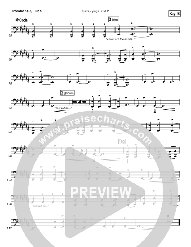 Safe Trombone 3/Tuba (Phil Wickham)