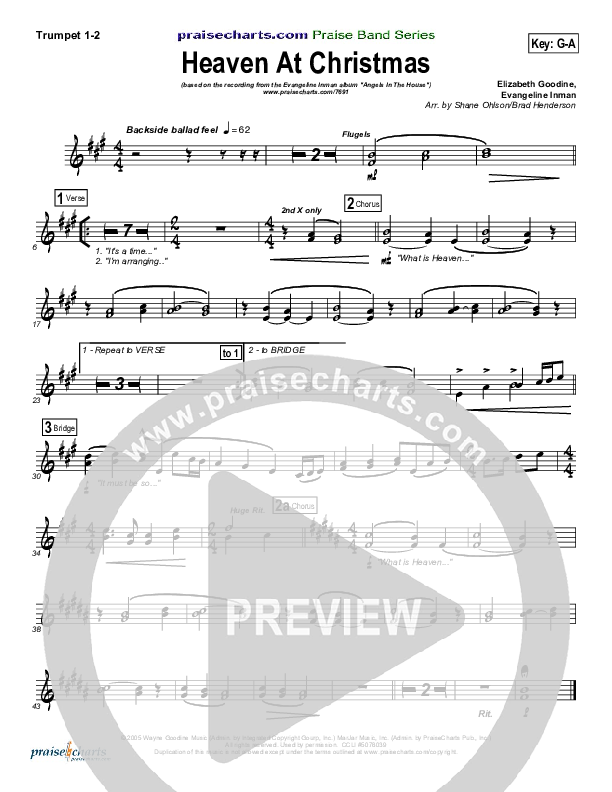 What Is Heaven Like At Christmas (Heaven At Christmas) Trumpet 1,2 ()