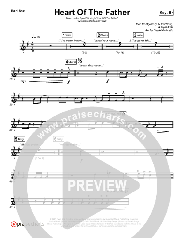 Heart Of The Father Bari Sax (Ryan Ellis)