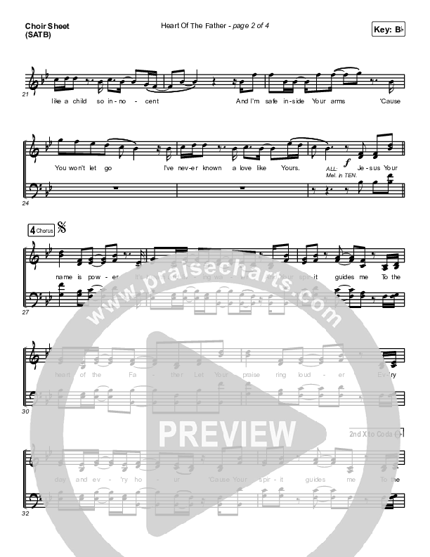 Heart Of The Father Choir Vocals (SATB) (Ryan Ellis)
