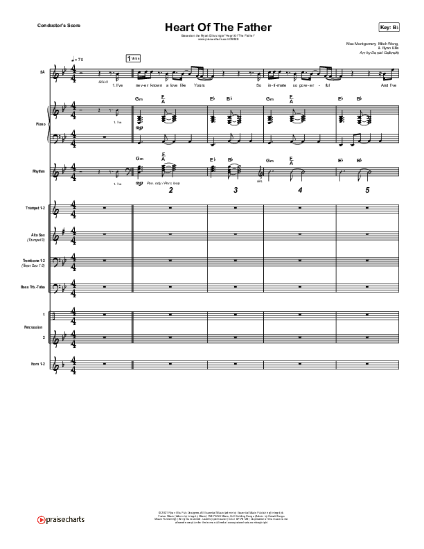 Heart Of The Father Conductor's Score (Ryan Ellis)