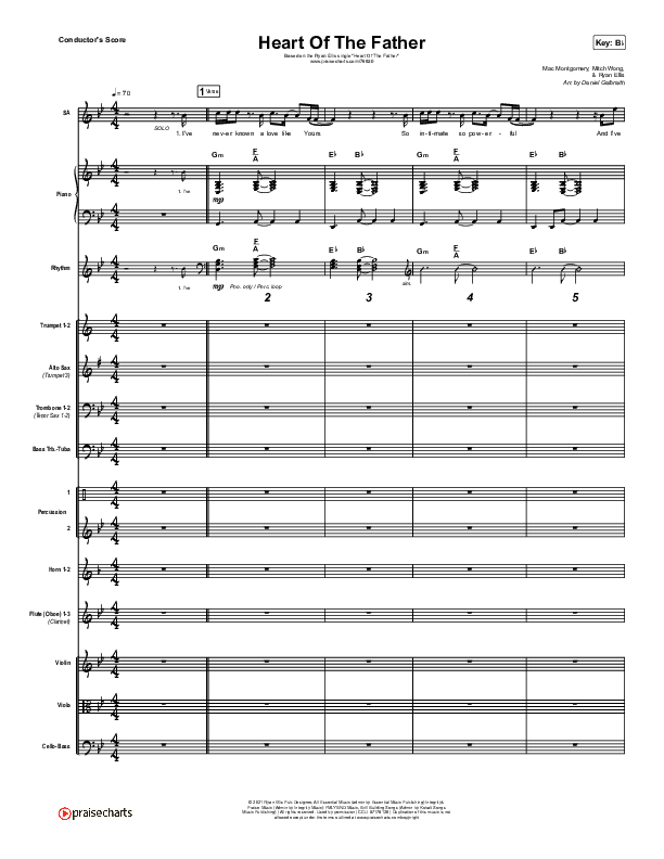 Heart Of The Father Conductor's Score (Ryan Ellis)