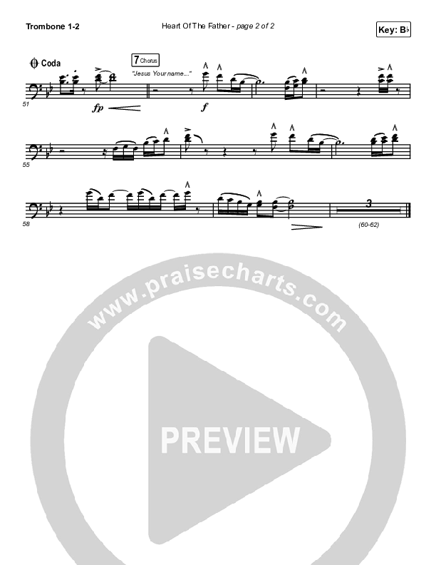 Heart Of The Father Trombone 1/2 (Ryan Ellis)