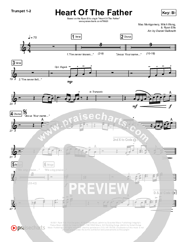 Heart Of The Father Trumpet 1,2 (Ryan Ellis)