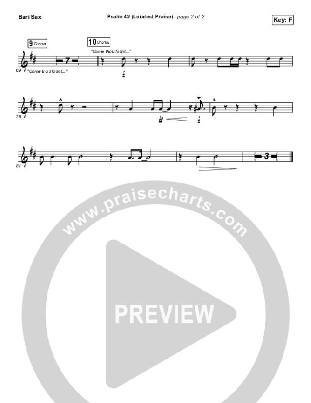 Psalm 42 (Loudest Praise) Bari Sax (The Worship Initiative / Shane & Shane)