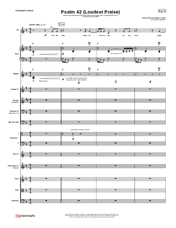 Psalm 42 (Loudest Praise) Orchestration (The Worship Initiative / Shane & Shane)