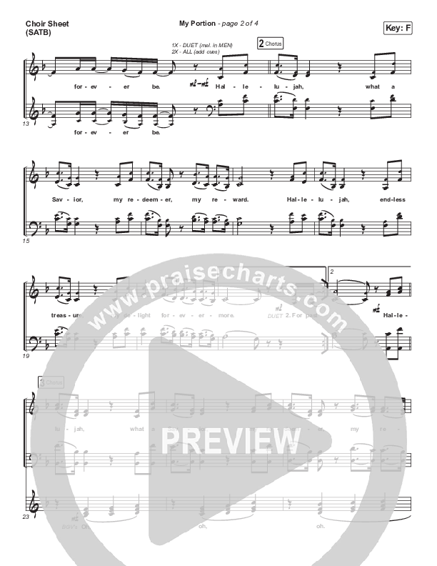 My Portion Choir Vocals (SATB) (The Worship Initiative / Shane & Shane)