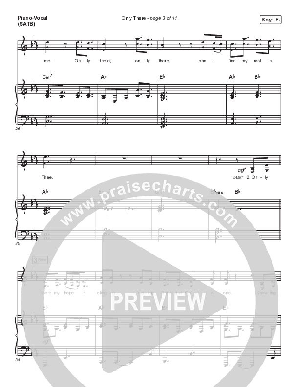 Only There Piano/Vocal (SATB) (The Worship Initiative / Shane & Shane)