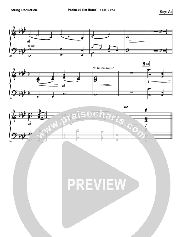 Psalm 84 (I’m Home) String Pack (The Worship Initiative / Shane & Shane)