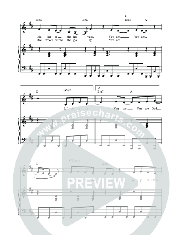 You Are God Lead & Piano (Vineyard Worship)