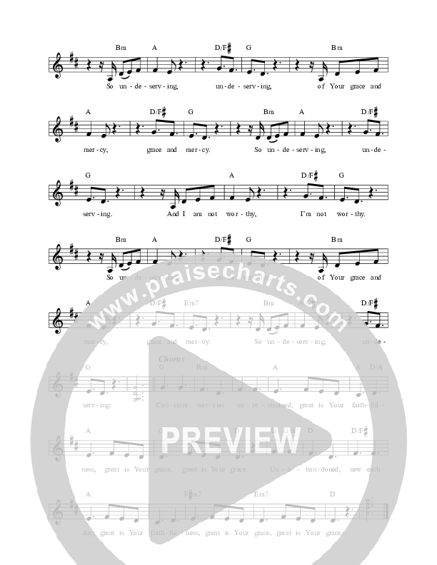 Constant Mercies Lead Sheet (Phil Thompson)