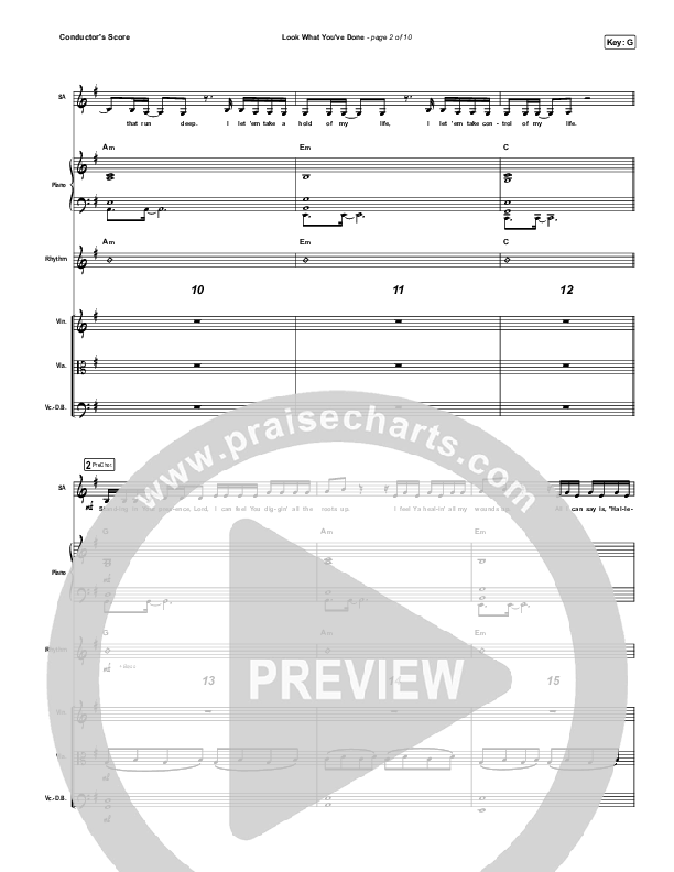 Look What You've Done Conductor's Score (Tasha Layton)