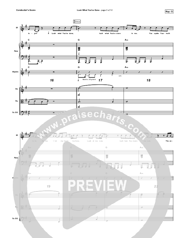 Look What You've Done Conductor's Score (Tasha Layton)