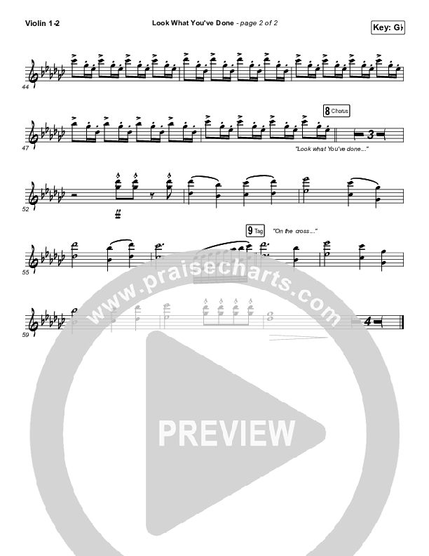 Look What You've Done Violin 1/2 (Tasha Layton)