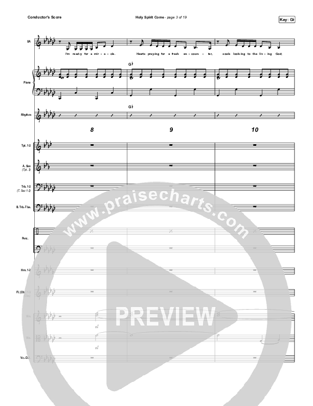 Holy Spirit Come Orchestration (Patrick Mayberry)