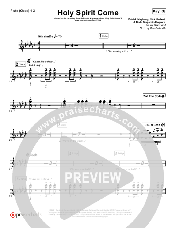 Holy Spirit Come Wind Pack (Patrick Mayberry)