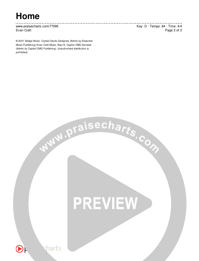 Home Chords & Lyrics (Evan Craft)