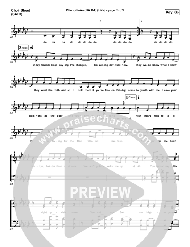 Phenomena (DA DA) (Live) Choir Vocals (SATB) (Hillsong Young & Free)