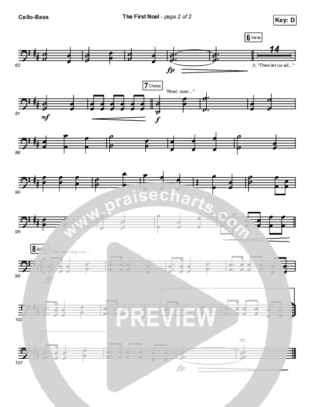 The First Noel Cello/Bass (Stars Go Dim)