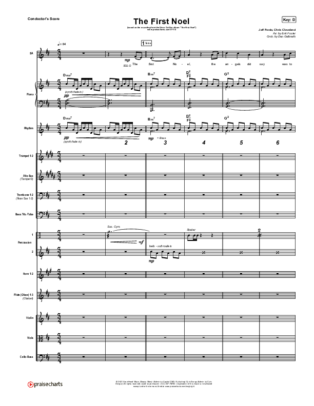The First Noel Conductor's Score (Stars Go Dim)