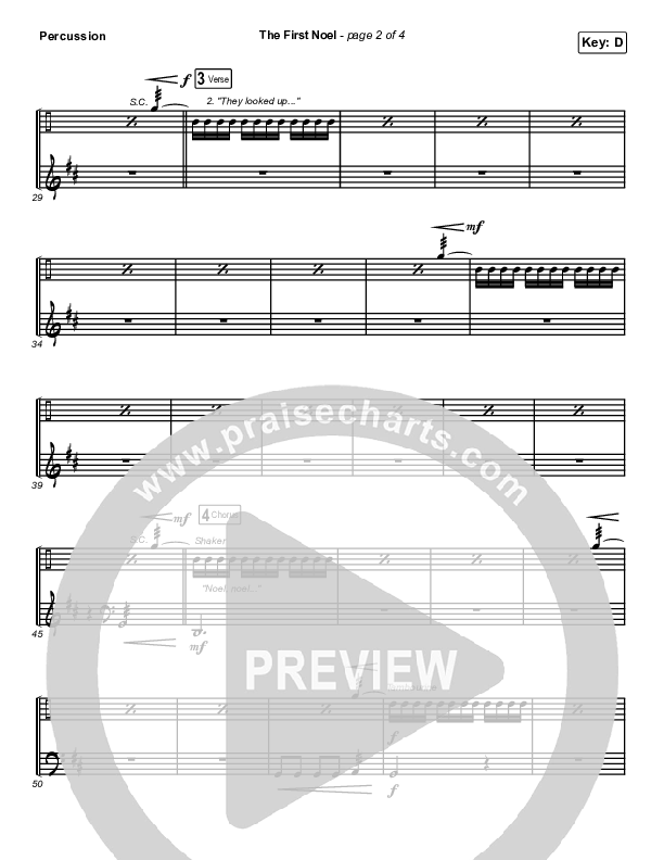 The First Noel Percussion (Stars Go Dim)