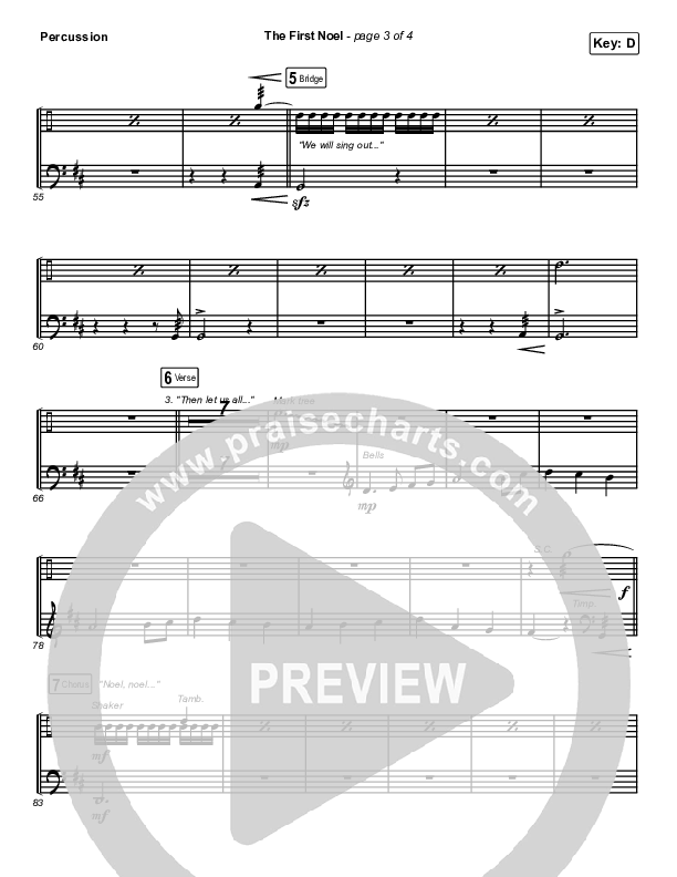 The First Noel Percussion (Stars Go Dim)